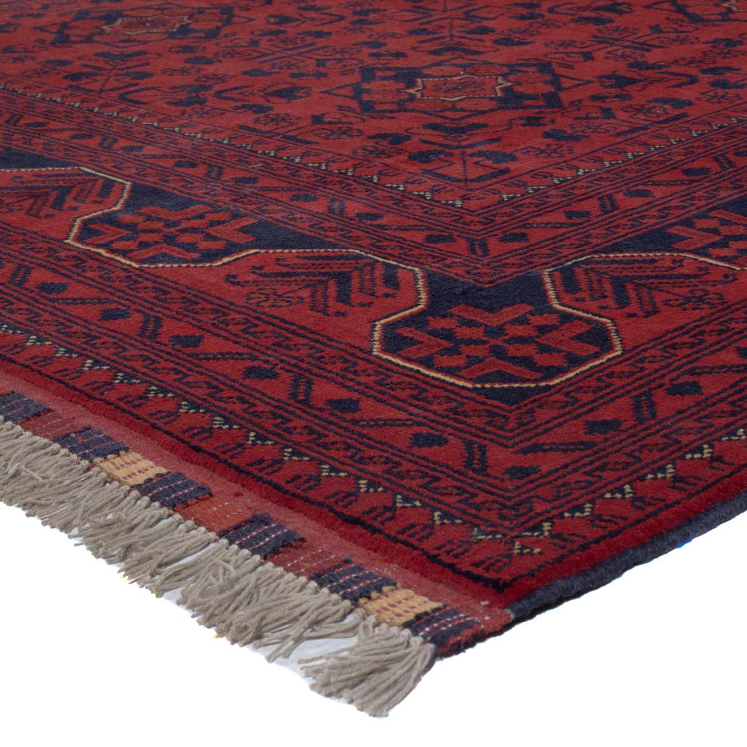 Afghan Teppich - Kunduz - 288 x 198 cm - dunkelrot