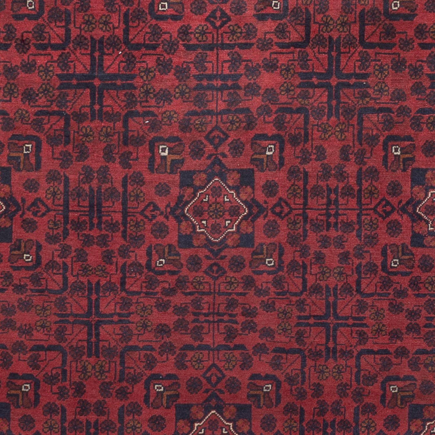 Afghan Teppich - Kunduz - 292 x 198 cm - dunkelrot