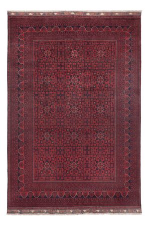 Afghan Teppich - Kunduz - 292 x 198 cm - dunkelrot