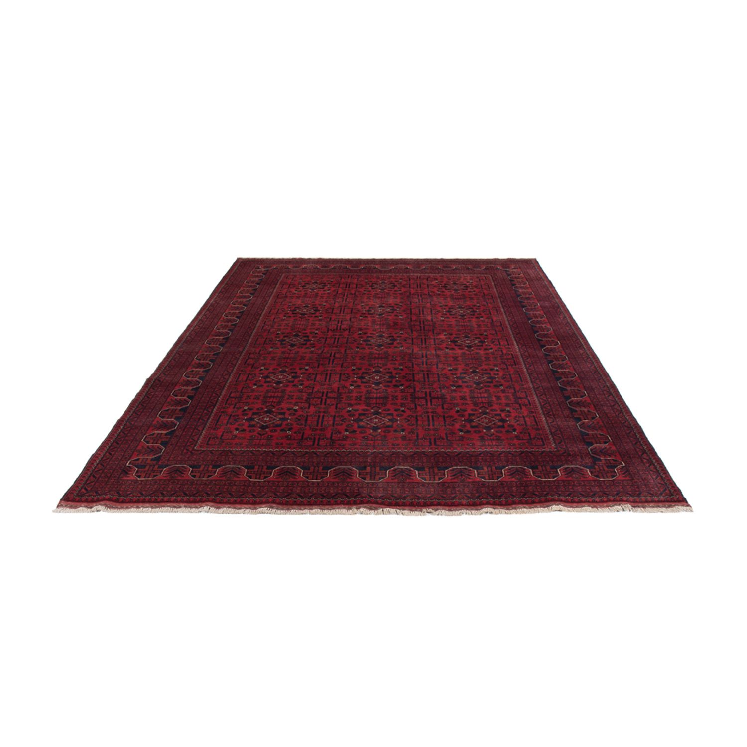 Afghan Teppich - Kunduz - 286 x 200 cm - dunkelrot