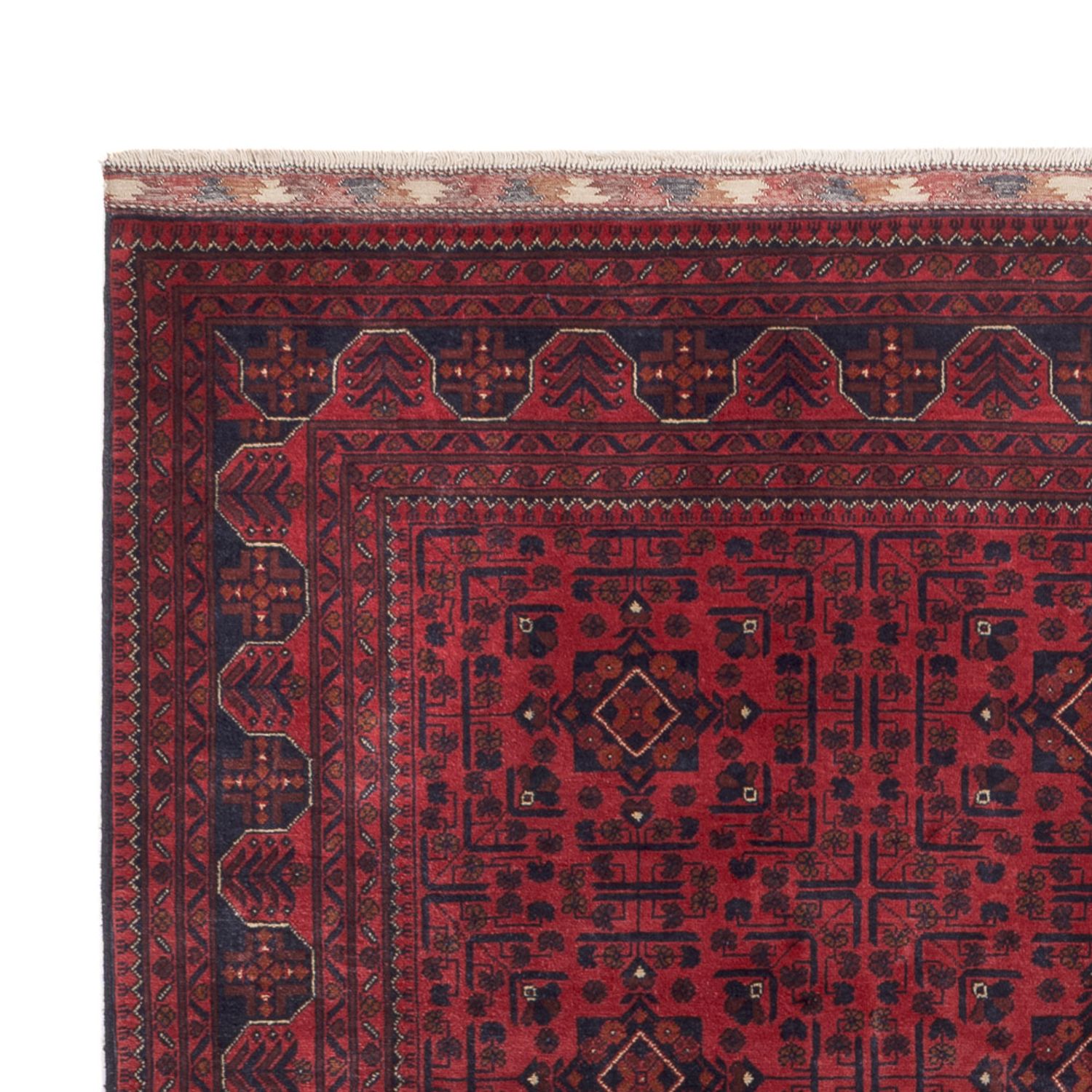 Afghan Teppich - Kunduz - 290 x 195 cm - dunkelrot