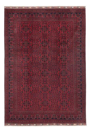 Afghan Teppich - Kunduz - 290 x 195 cm - dunkelrot