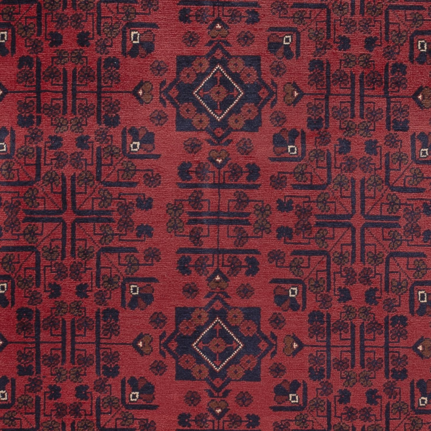Afghan Teppich - Kunduz - 288 x 197 cm - dunkelrot