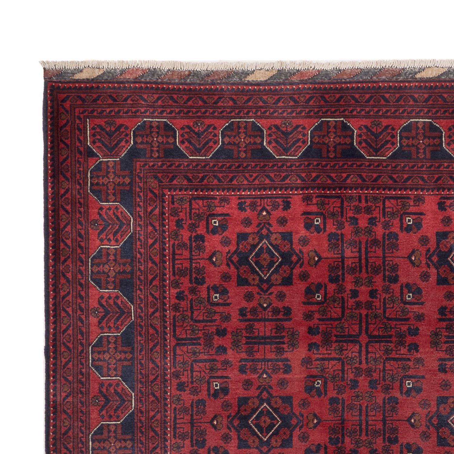Afghan Teppich - Kunduz - 288 x 197 cm - dunkelrot