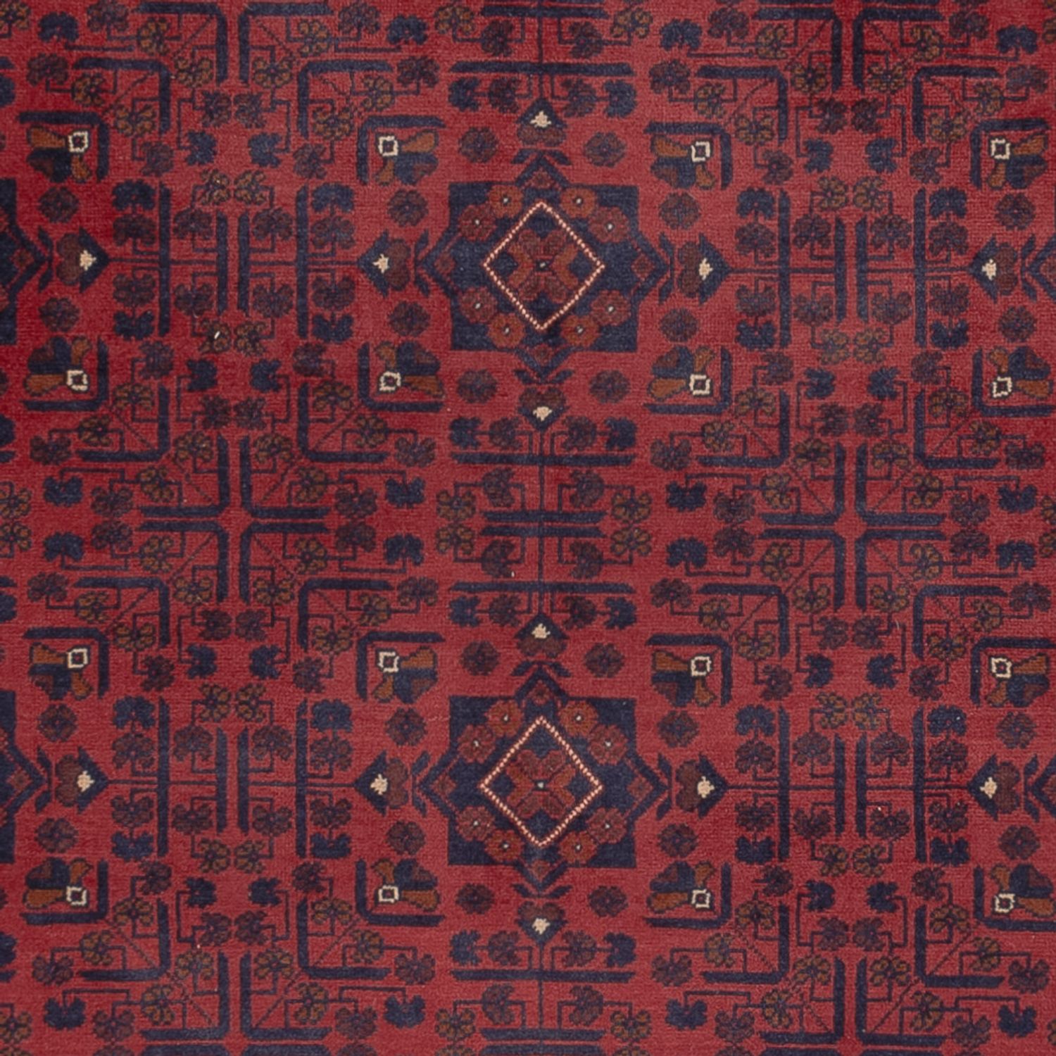 Afghan Teppich - Kunduz - 285 x 199 cm - dunkelrot