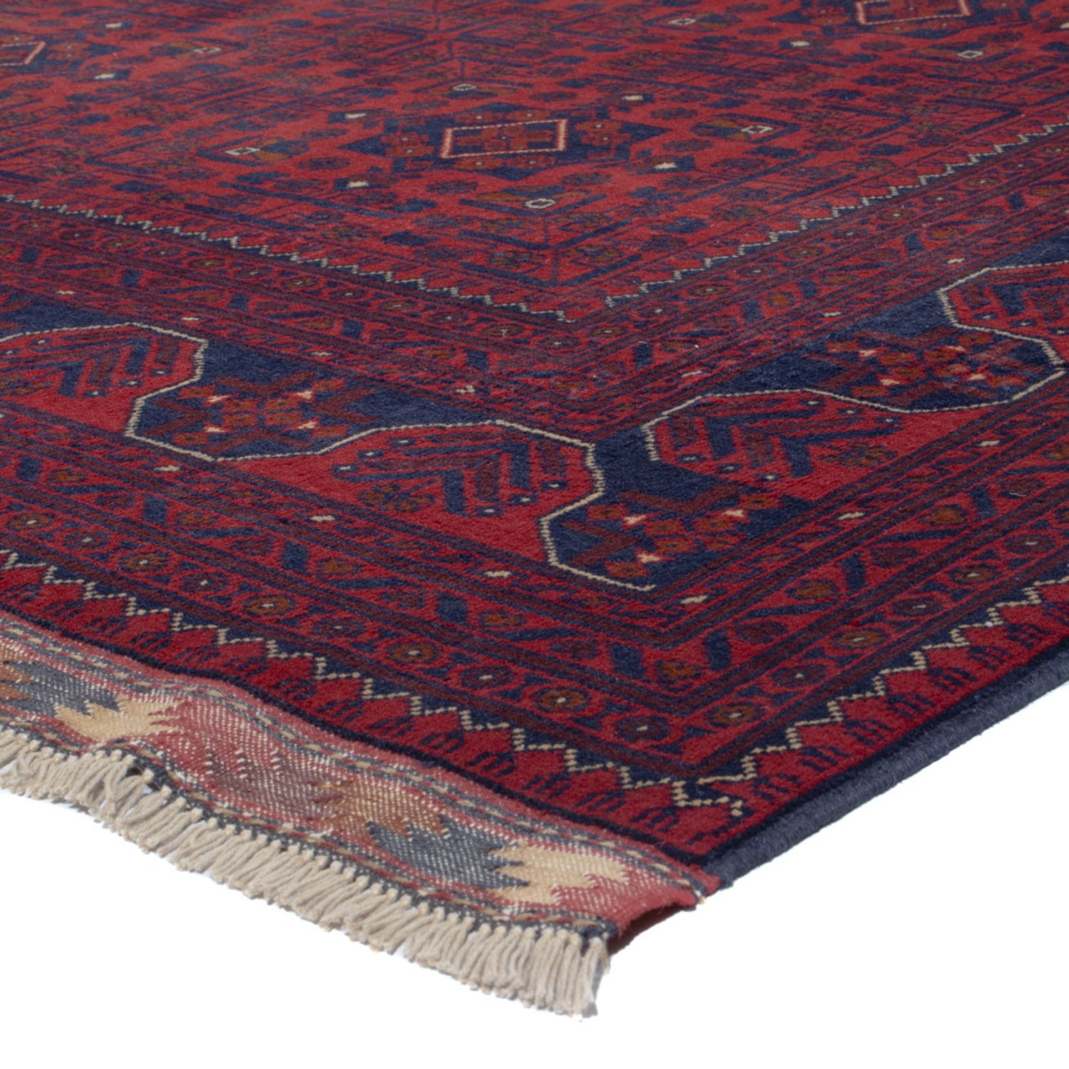 Afghan Teppich - Kunduz - 285 x 199 cm - dunkelrot