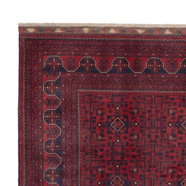 Afghan Teppich - Kunduz - 285 x 199 cm - dunkelrot