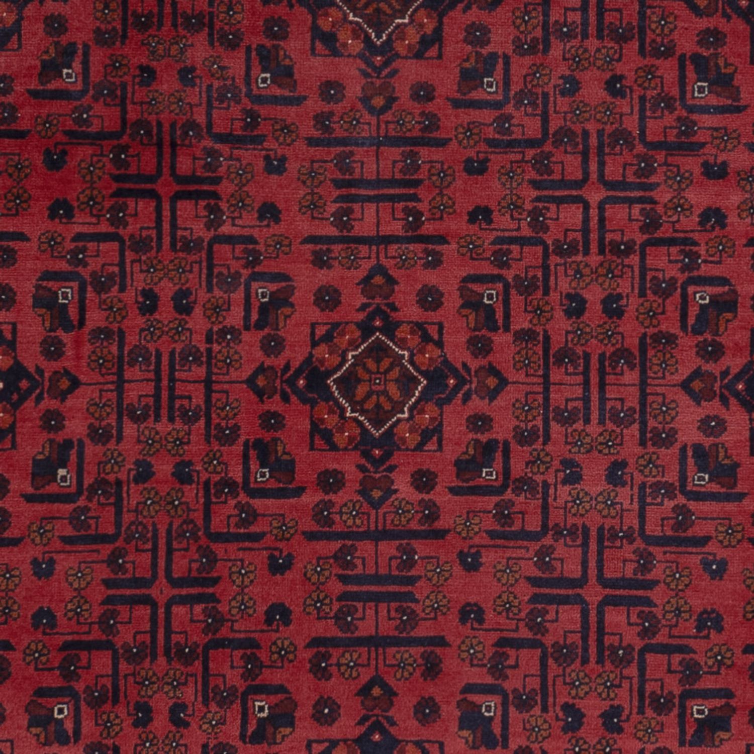 Afghan Teppich - Kunduz - 294 x 197 cm - dunkelrot