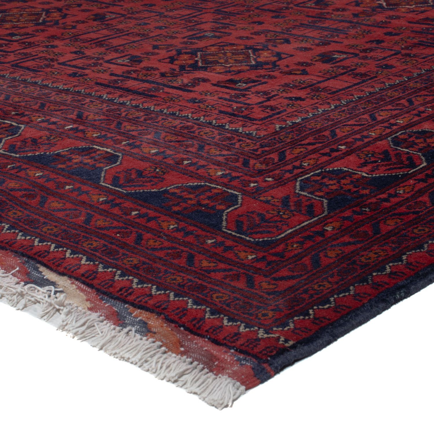Afghan Teppich - Kunduz - 294 x 197 cm - dunkelrot