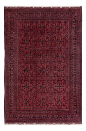 Afghan Teppich - Kunduz - 294 x 197 cm - dunkelrot