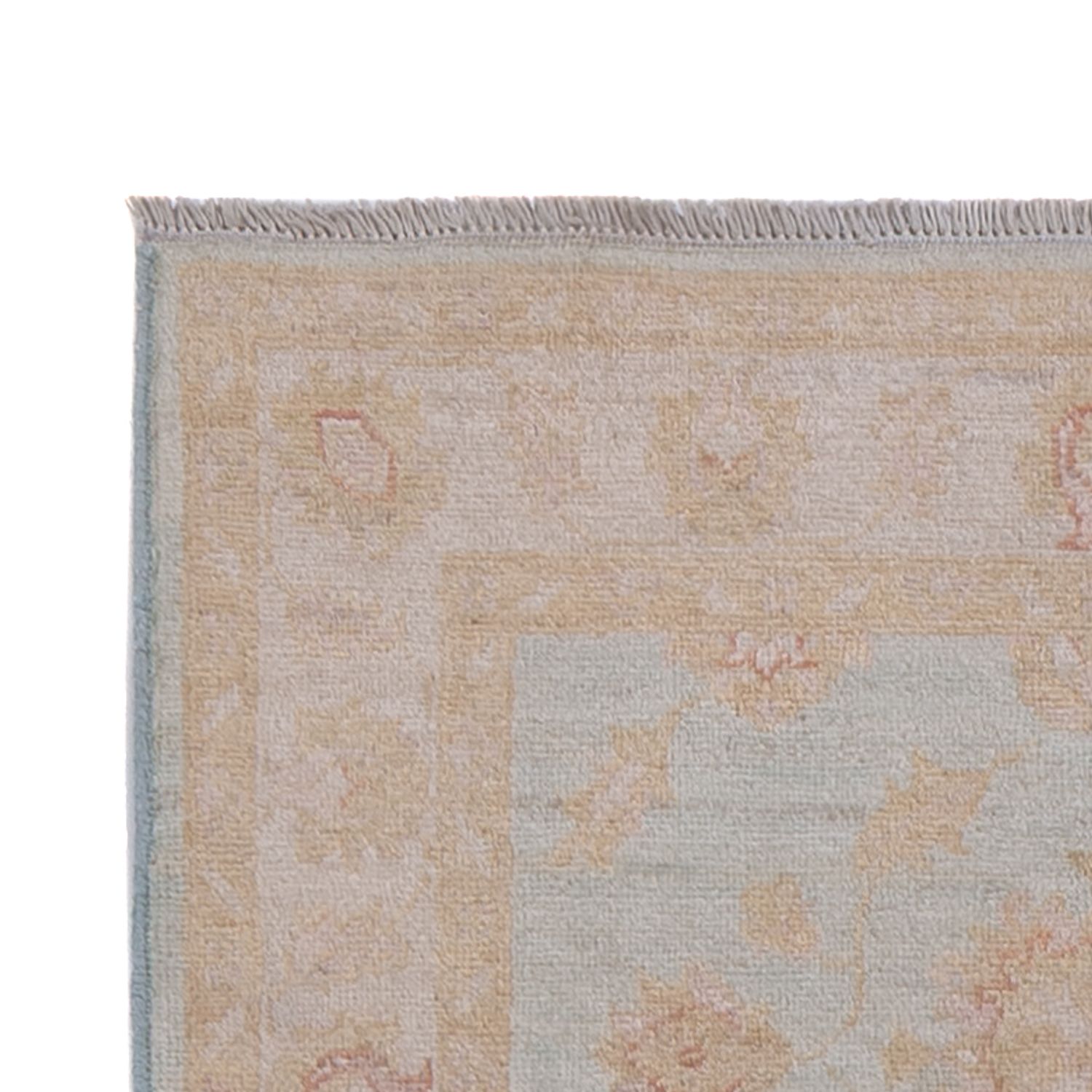 Läufer Ziegler - 255 x 83 cm - hellblau