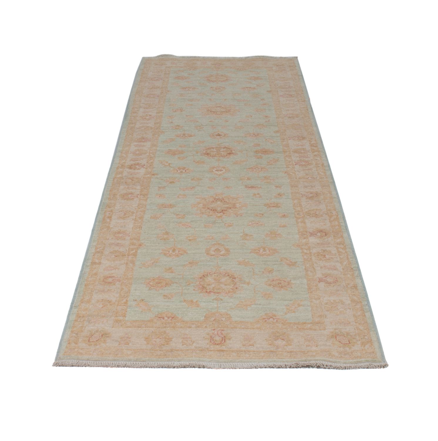 Läufer Ziegler - 255 x 83 cm - hellblau