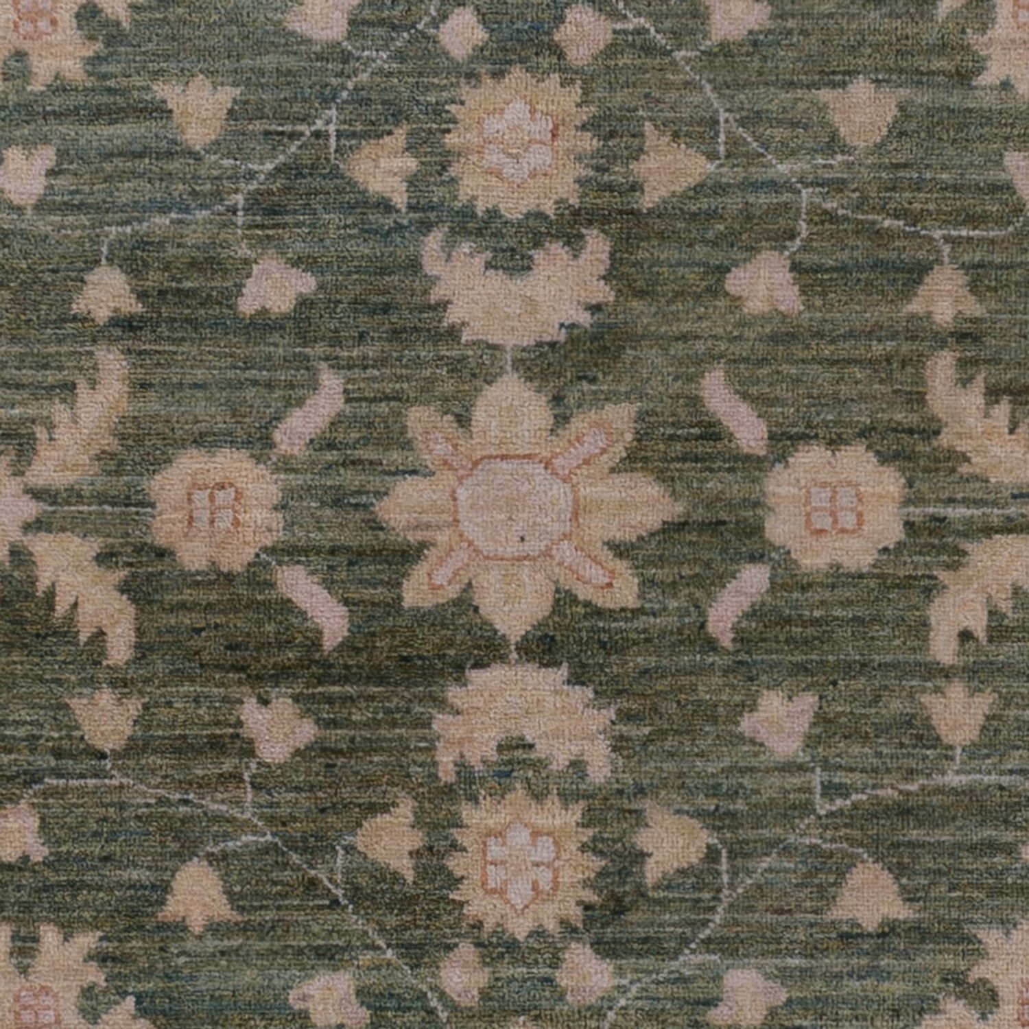 Ziegler Teppich - 232 x 169 cm - grün