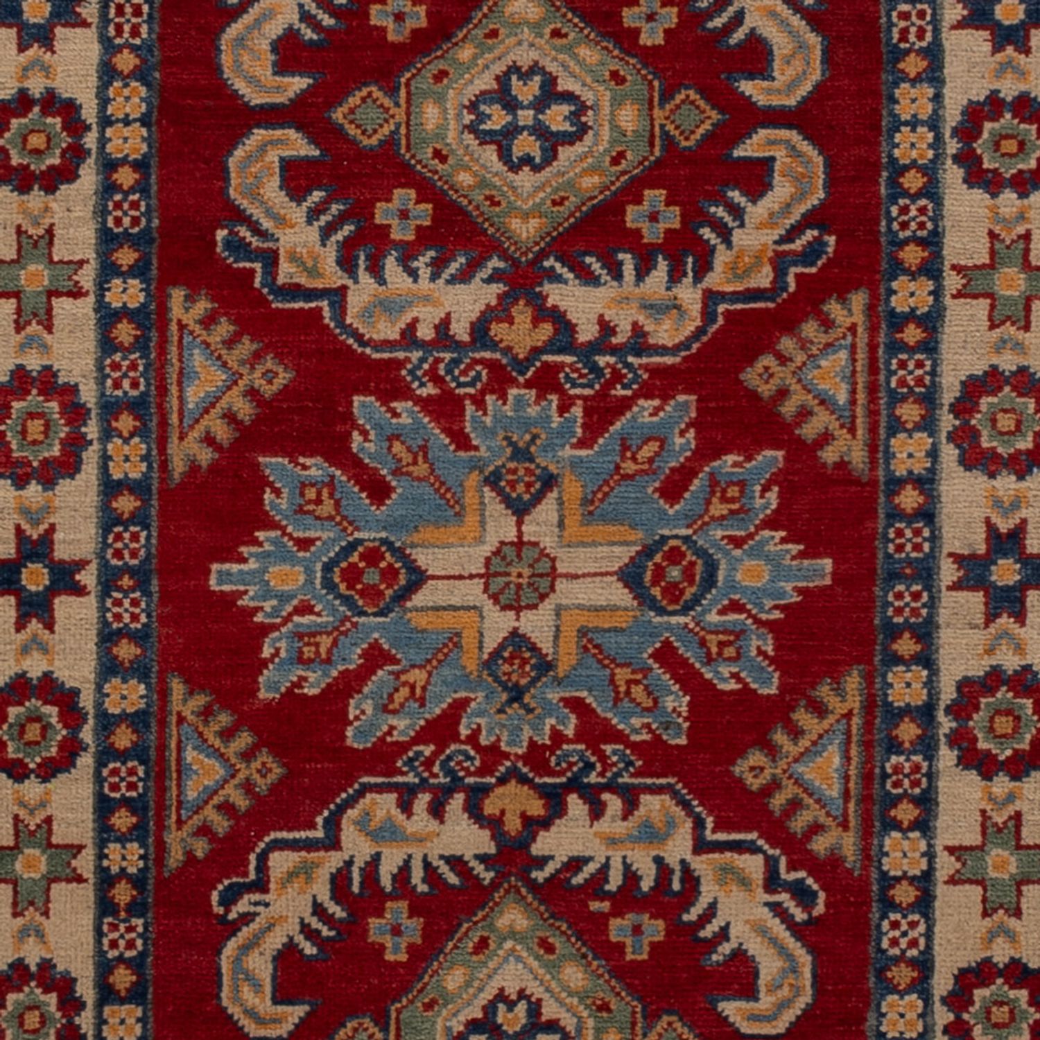 Runner Zieglerův koberec - Kazak - 303 x 83 cm - tmavě červená