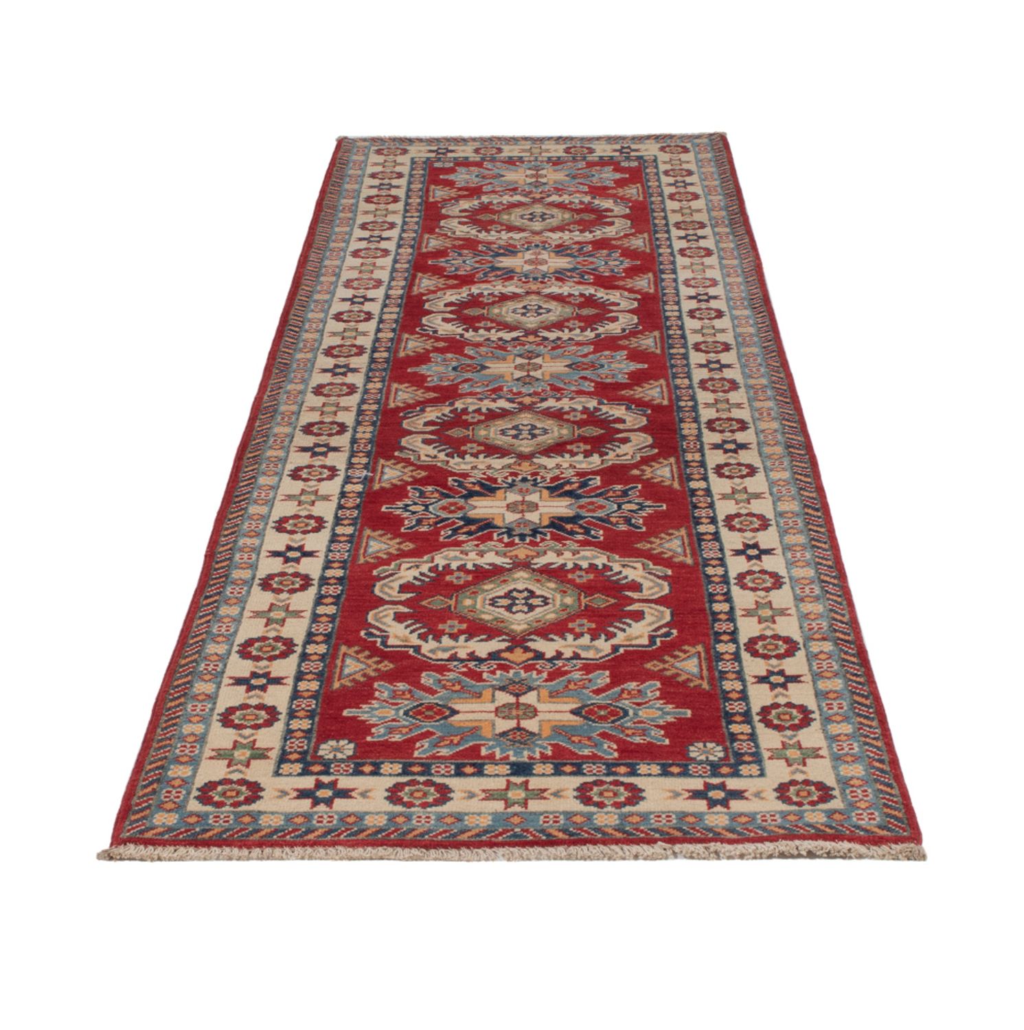 Runner Zieglerův koberec - Kazak - 303 x 83 cm - tmavě červená