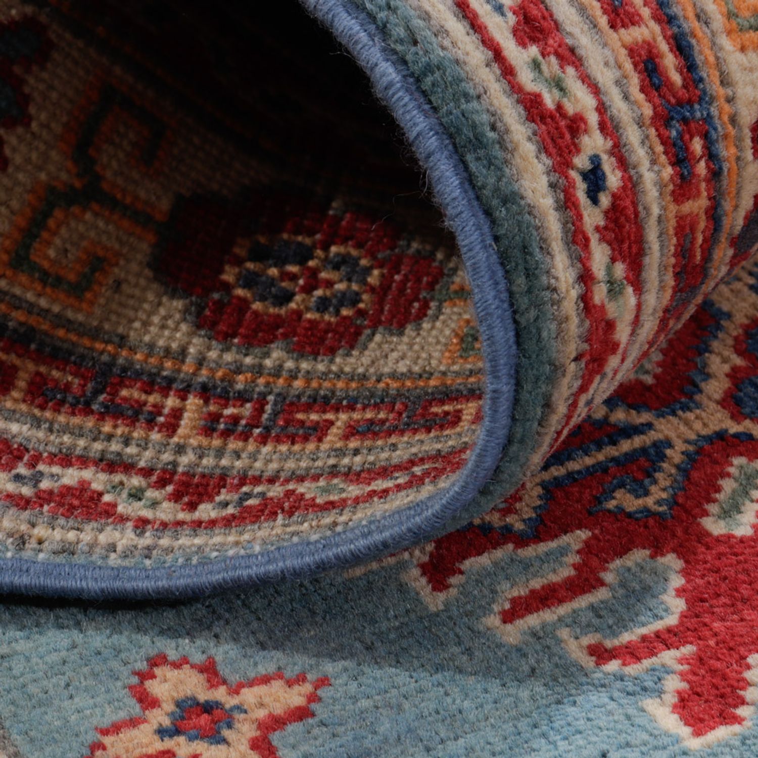 Runner Zieglerův koberec - Kazak - 296 x 81 cm - zelená