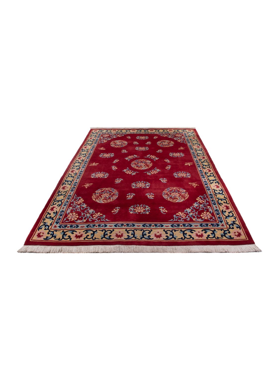 Kina-teppe - 347 x 250 cm - karamell