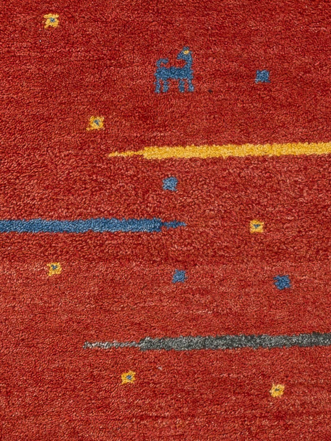 Alfombra Gabbeh - Indus - 140 x 70 cm - caramelo