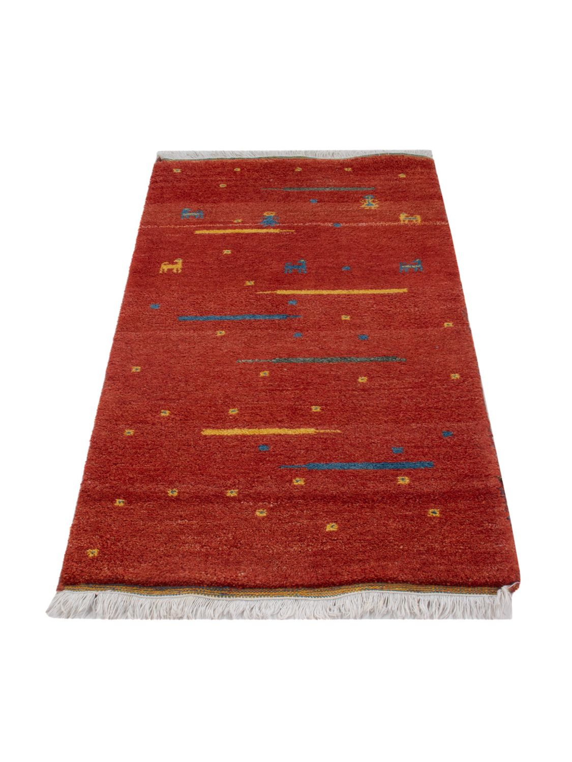 Alfombra Gabbeh - Indus - 140 x 70 cm - caramelo