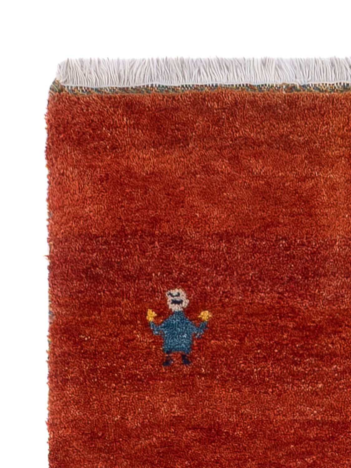 Alfombra de pasillo Alfombra Gabbeh - Indus - 300 x 80 cm - caramelo