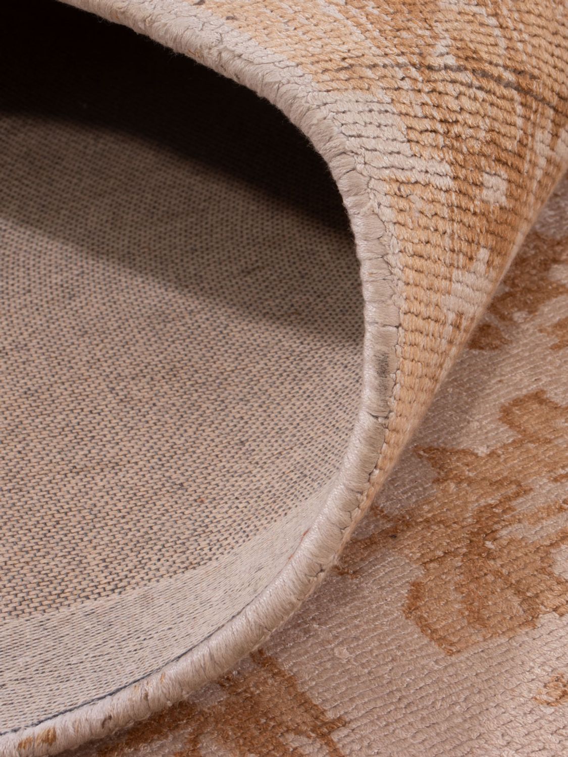 Alfombra de viscosa - 300 x 250 cm - caramelo