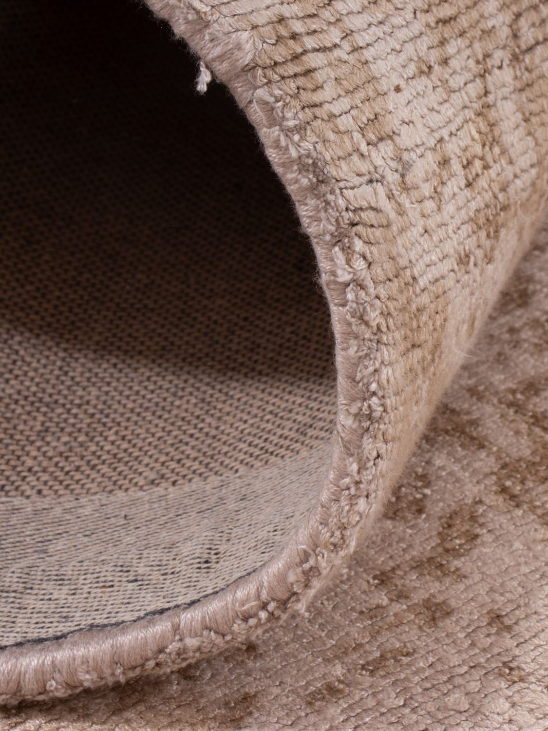 Alfombra de pasillo Alfombra de viscosa - 240 x 80 cm - caramelo