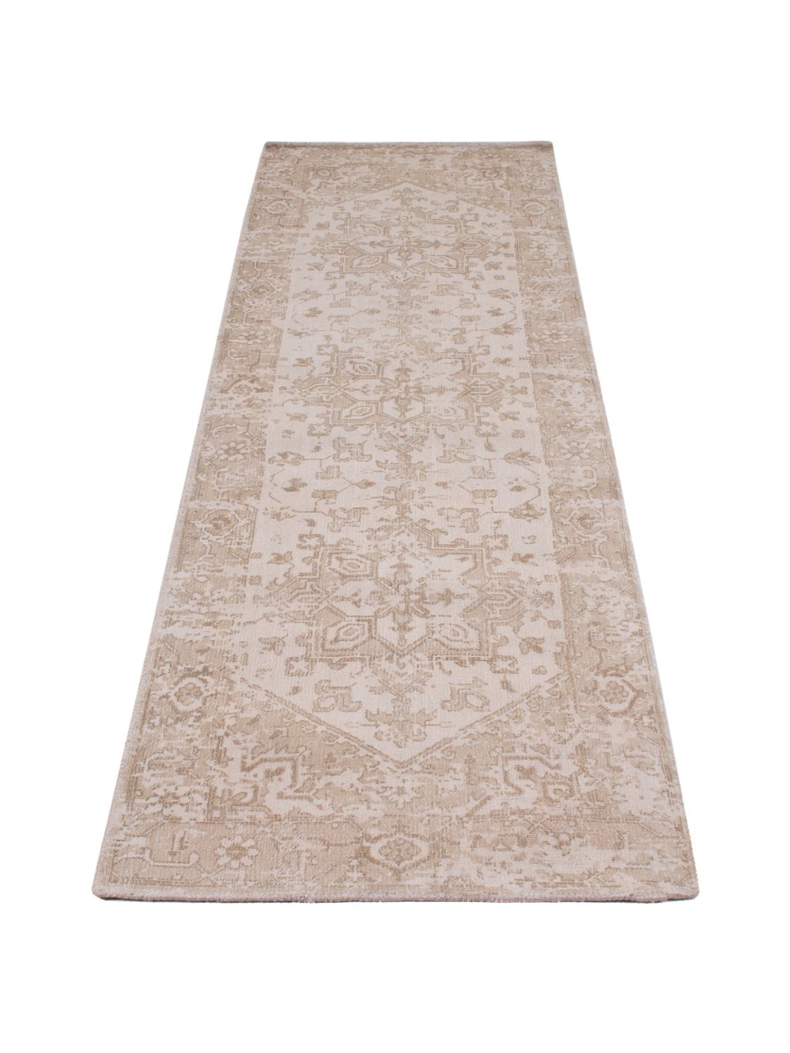 Alfombra de pasillo Alfombra de viscosa - 240 x 80 cm - caramelo