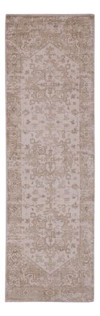 Alfombra de pasillo Alfombra de viscosa - 240 x 80 cm - caramelo