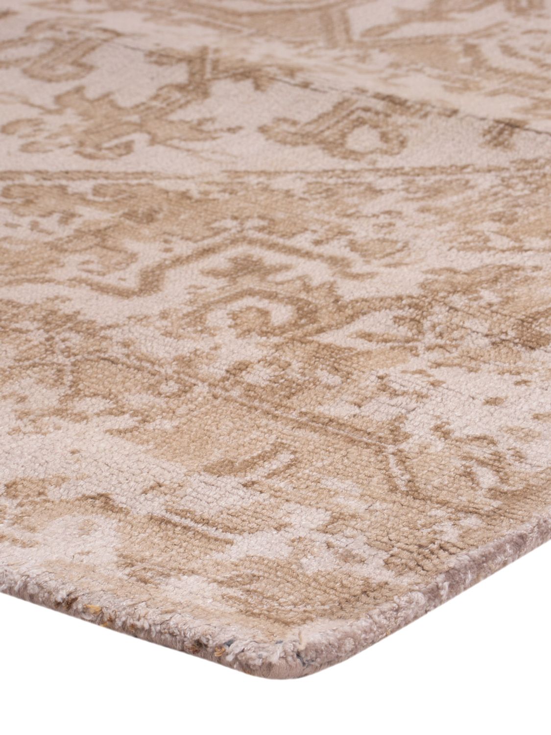 Alfombra de pasillo Alfombra de viscosa - 240 x 80 cm - caramelo