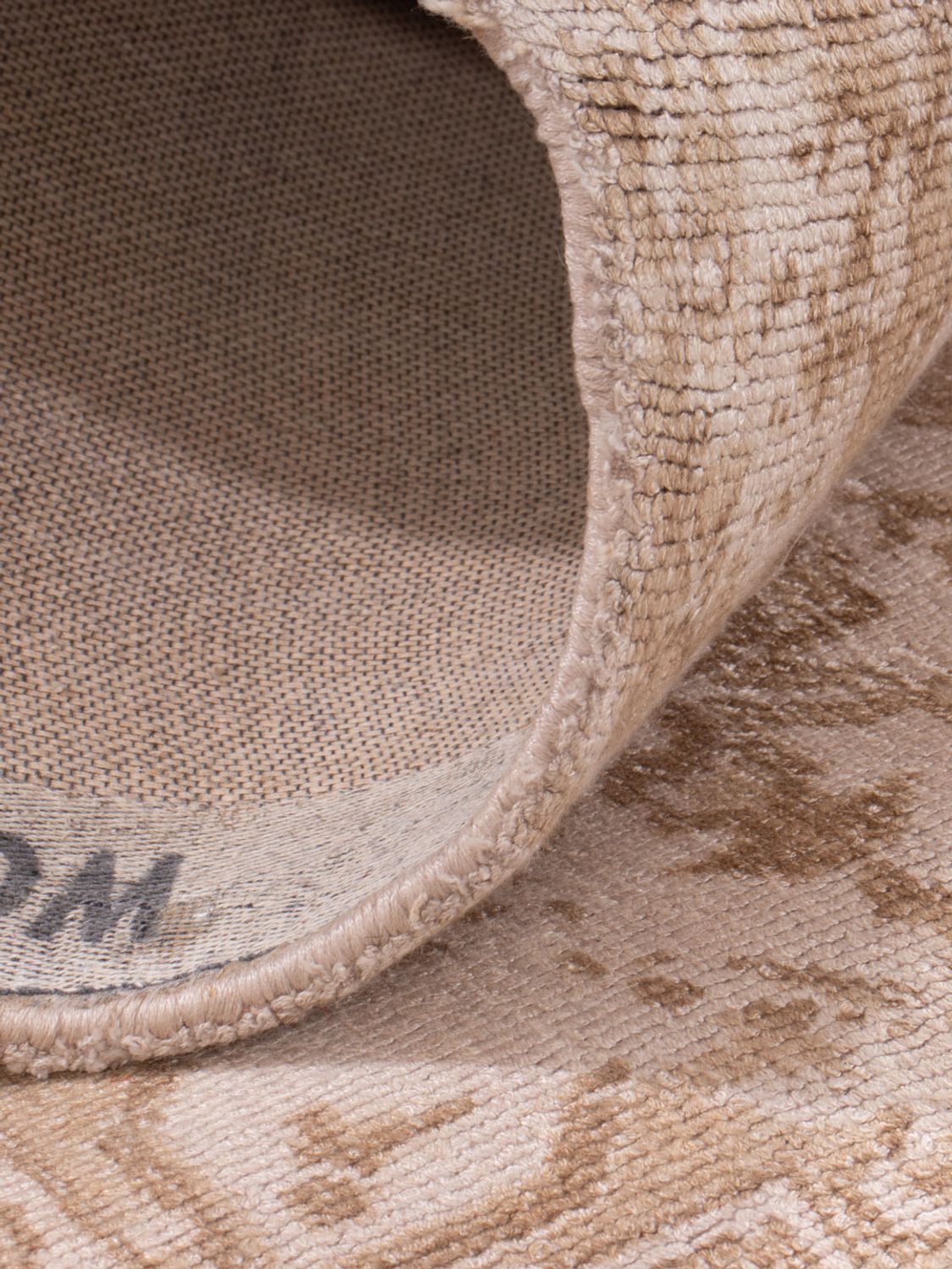 Alfombra de pasillo Alfombra de viscosa - 240 x 80 cm - caramelo