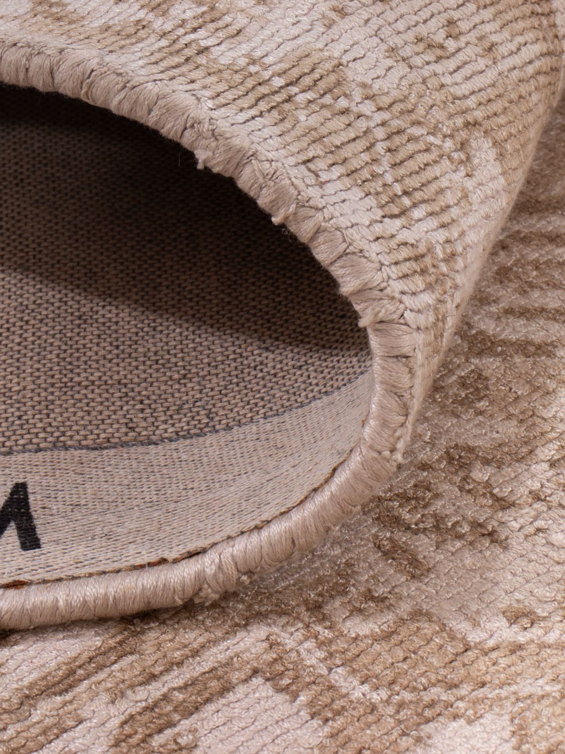 Alfombra de pasillo Alfombra de viscosa - 240 x 80 cm - caramelo