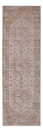 Alfombra de pasillo Alfombra de viscosa - 240 x 80 cm - caramelo