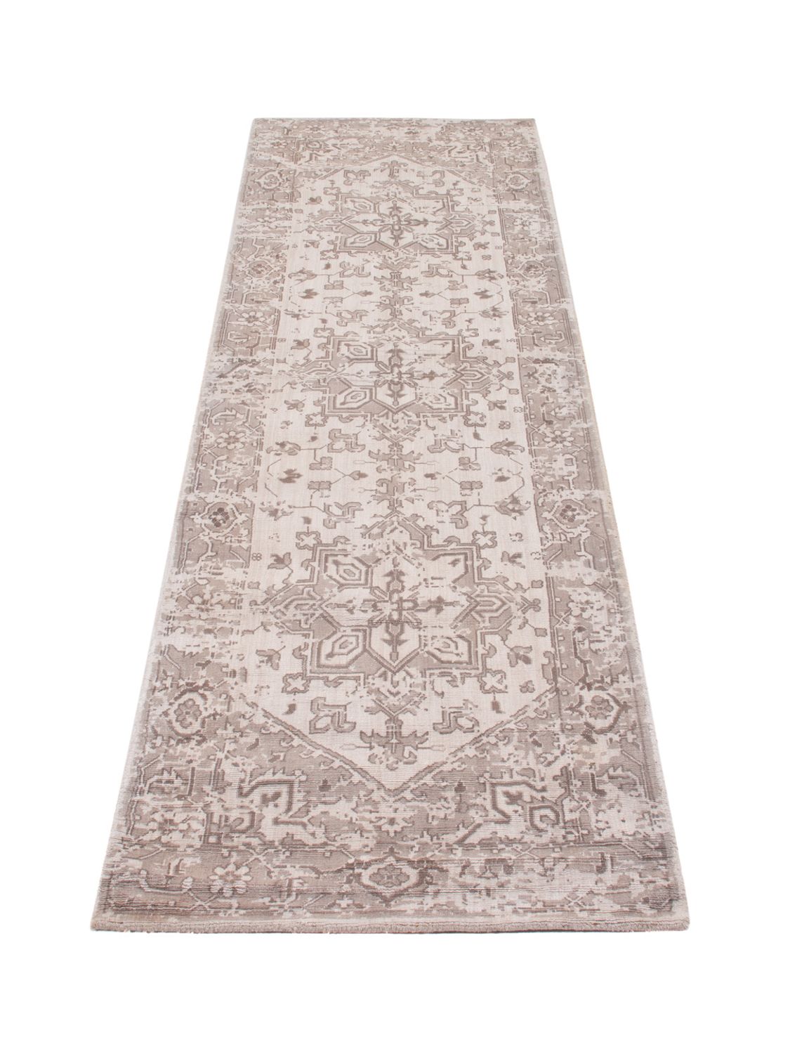 Alfombra de pasillo Alfombra de viscosa - 240 x 80 cm - caramelo