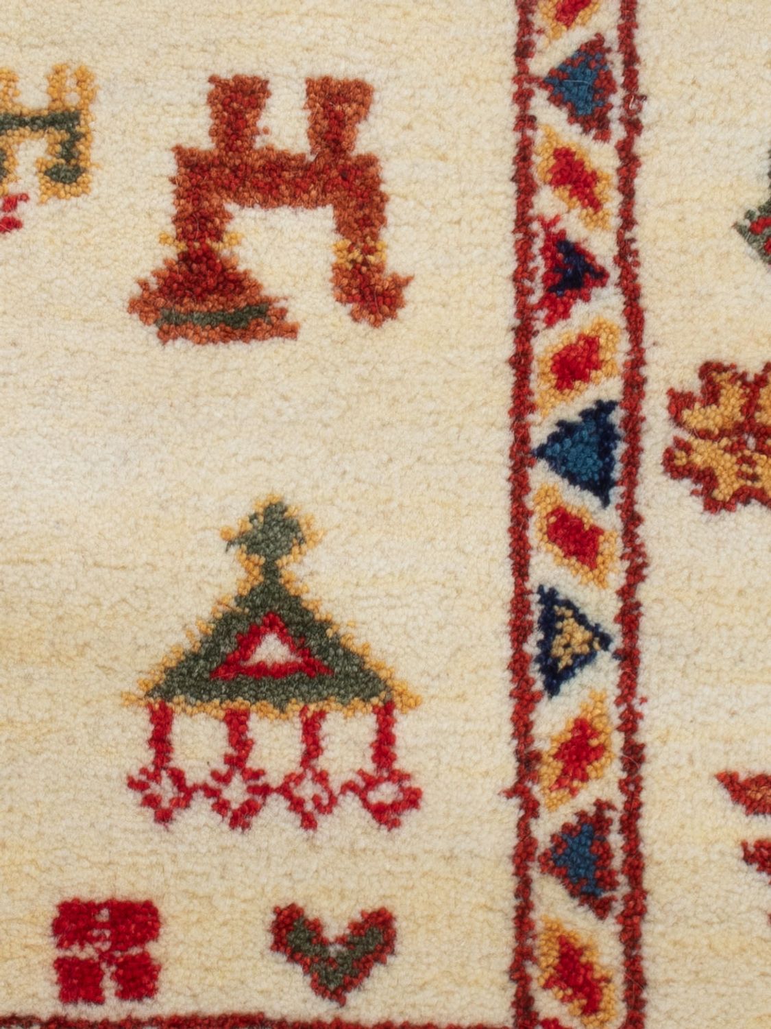 Alfombra Gabbeh - Indus - 90 x 60 cm - caramelo