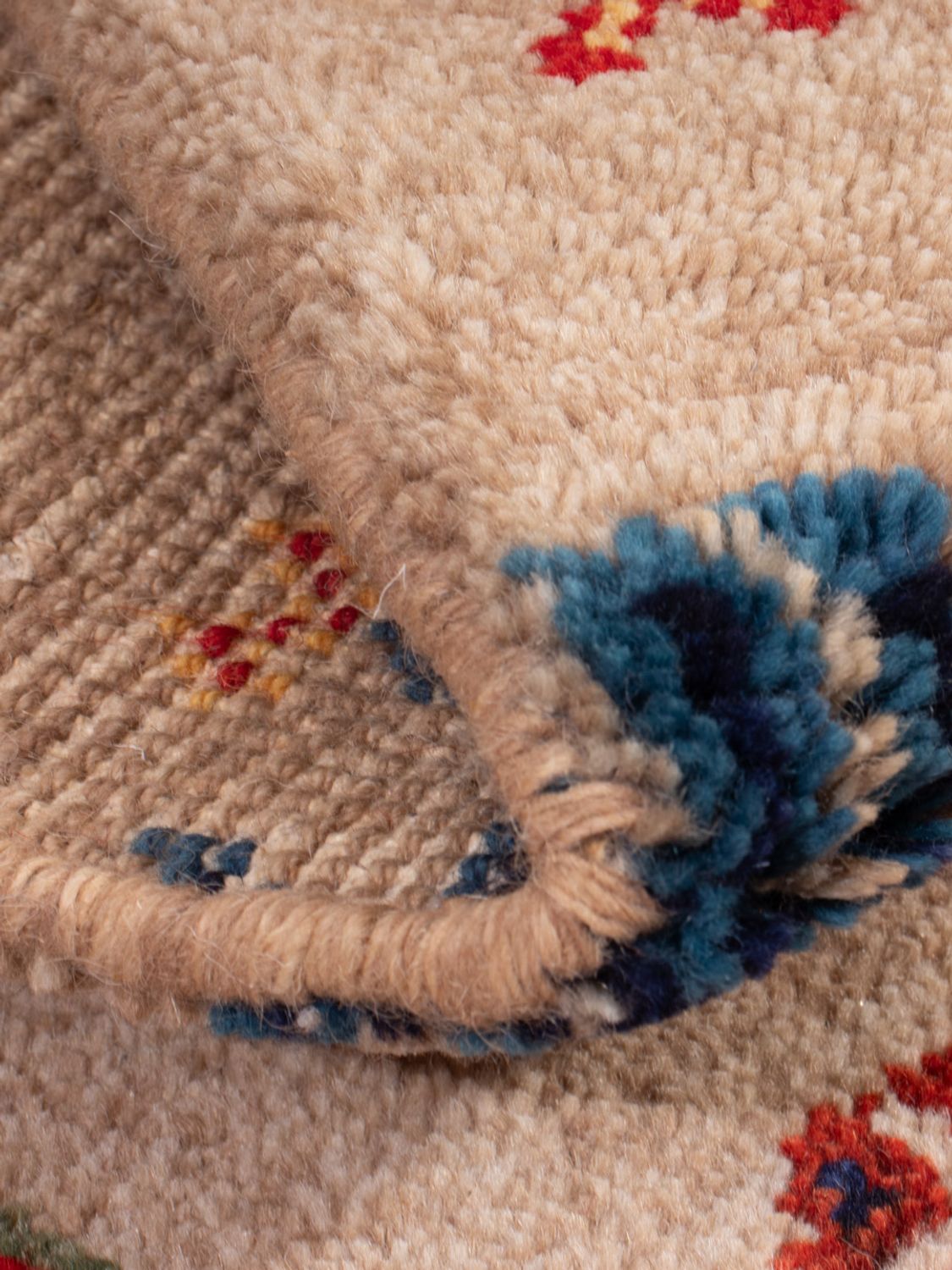 Alfombra Gabbeh - Indus - 90 x 60 cm - caramelo