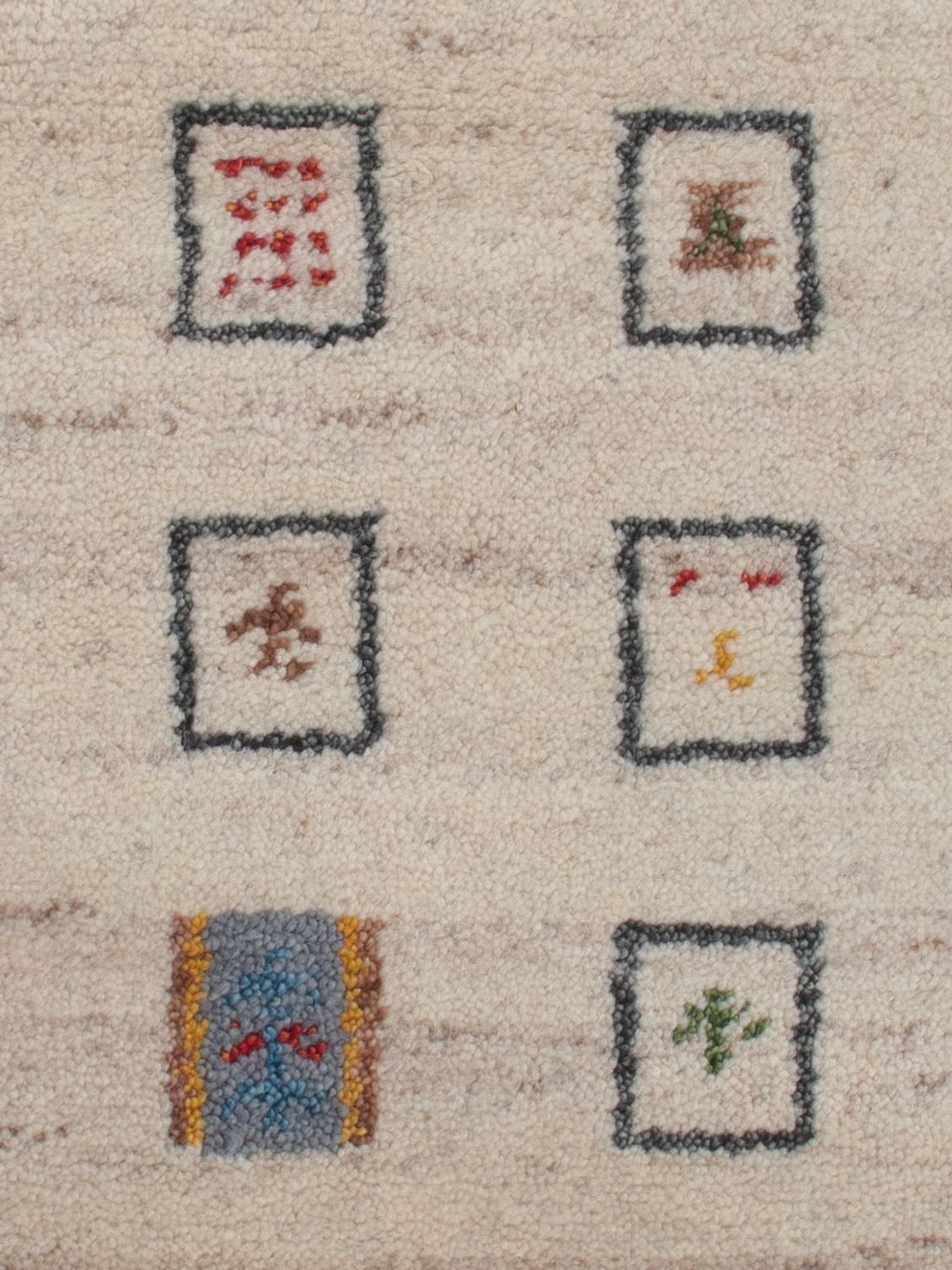 Alfombra Gabbeh - Indus - 90 x 60 cm - caramelo