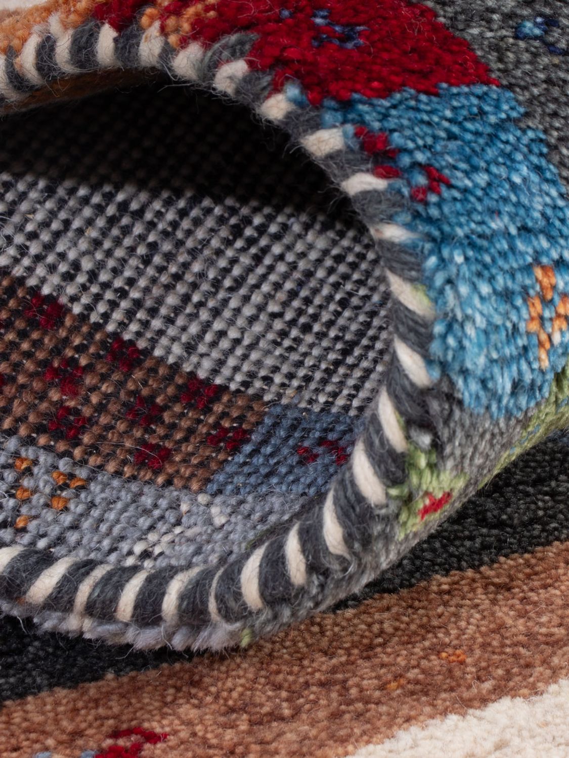 Alfombra Gabbeh - Indus - 90 x 60 cm - caramelo