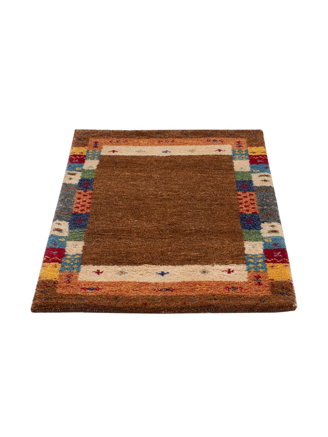 Alfombra Gabbeh - Indus - 90 x 60 cm - caramelo