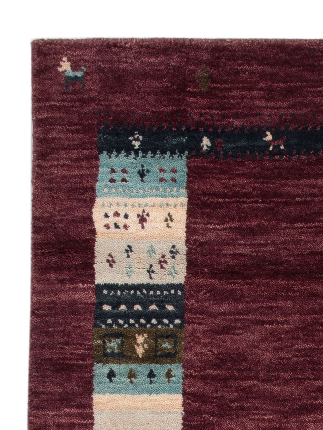 Alfombra Gabbeh - Loribaft Softy - 90 x 60 cm - caramelo