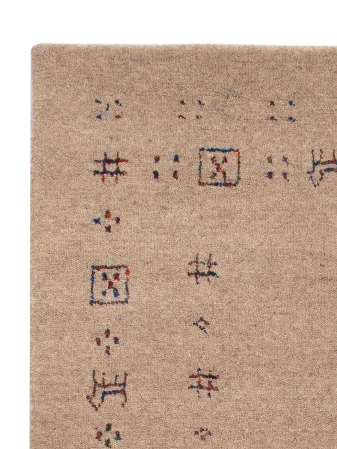 Alfombra Gabbeh - Loribaft Softy - 90 x 60 cm - caramelo