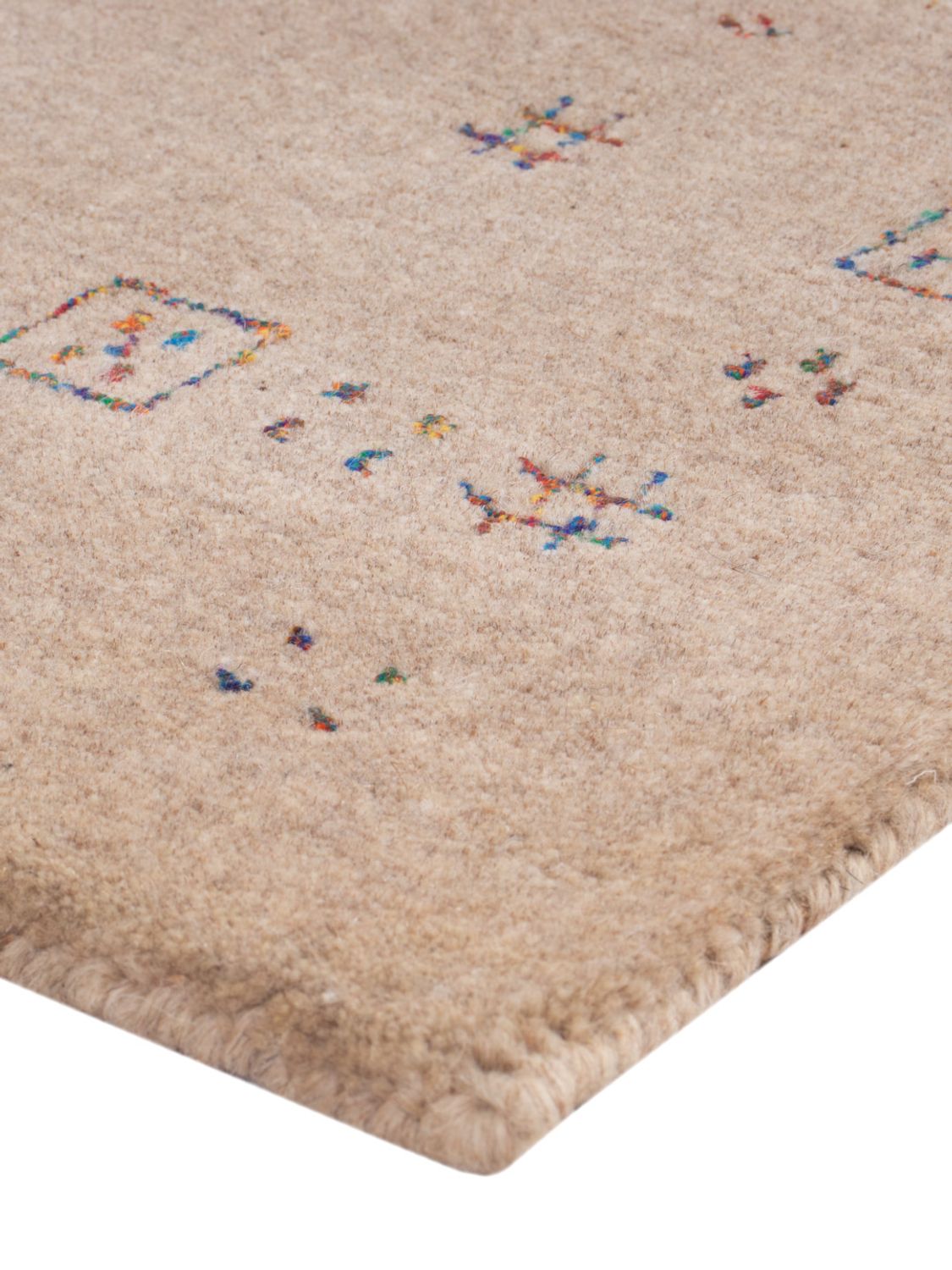 Alfombra Gabbeh - Loribaft Softy - 90 x 60 cm - caramelo