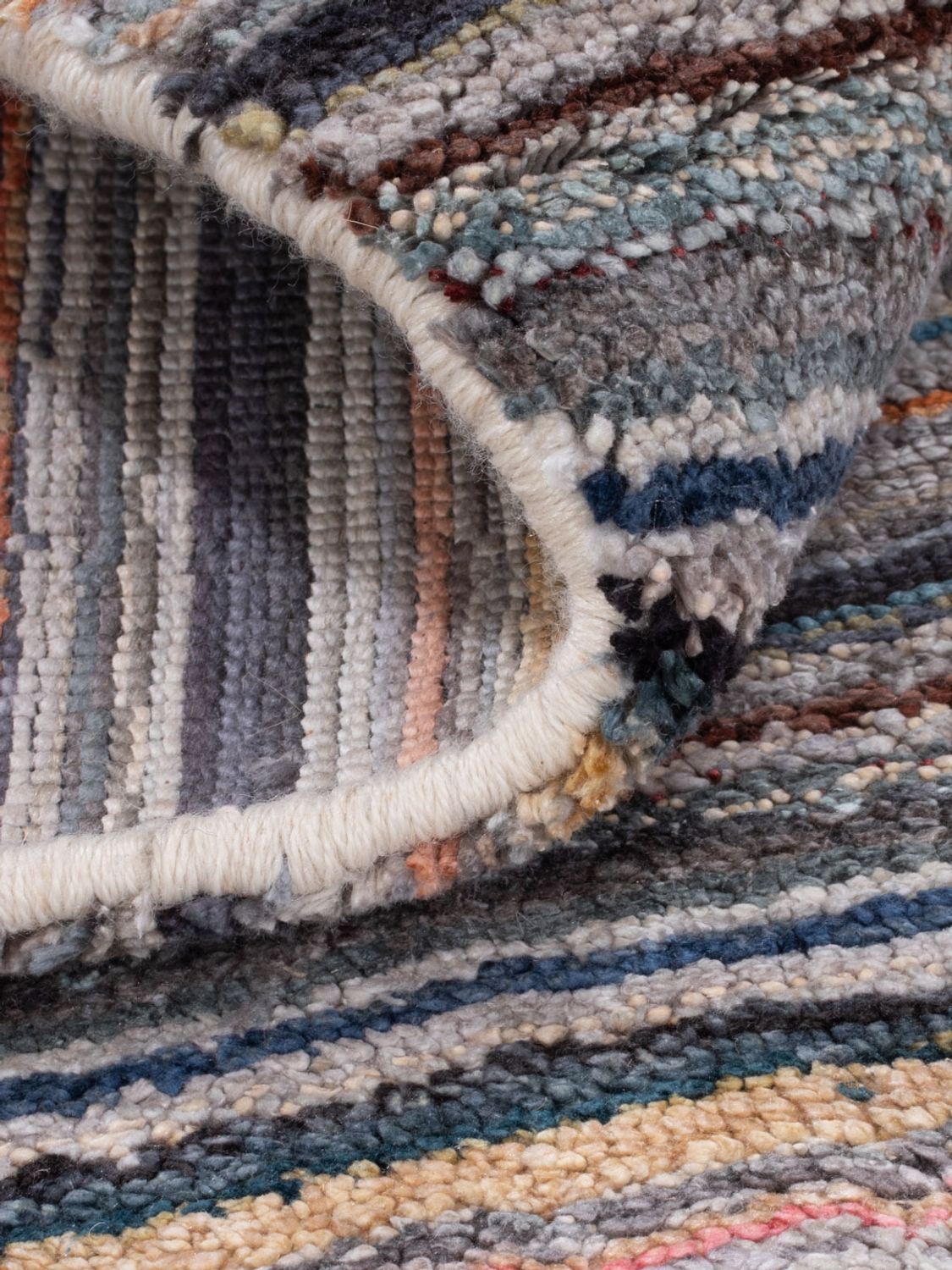 Alfombra Gabbeh - Loribaft Softy - 150 x 90 cm - caramelo