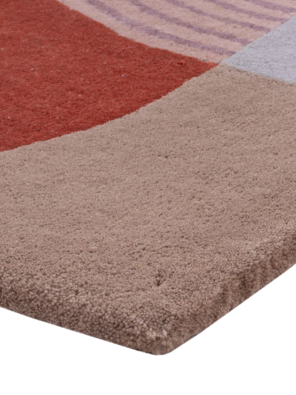 Ullteppe - 90 x 60 cm - karamell