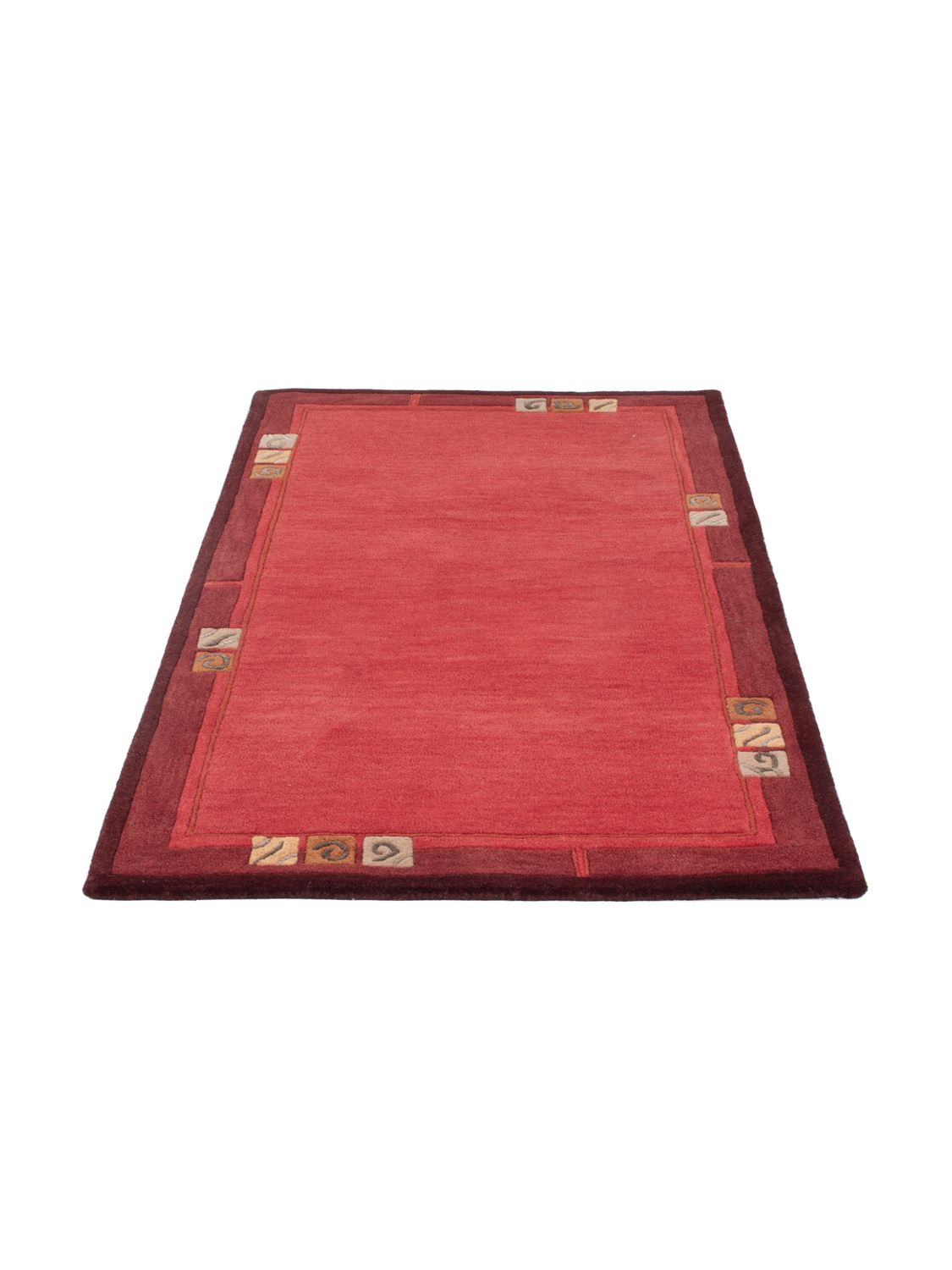 Vlněný koberec - 160 x 90 cm - karamelová