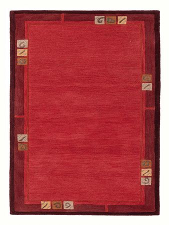 Vlněný koberec - 160 x 90 cm - karamelová