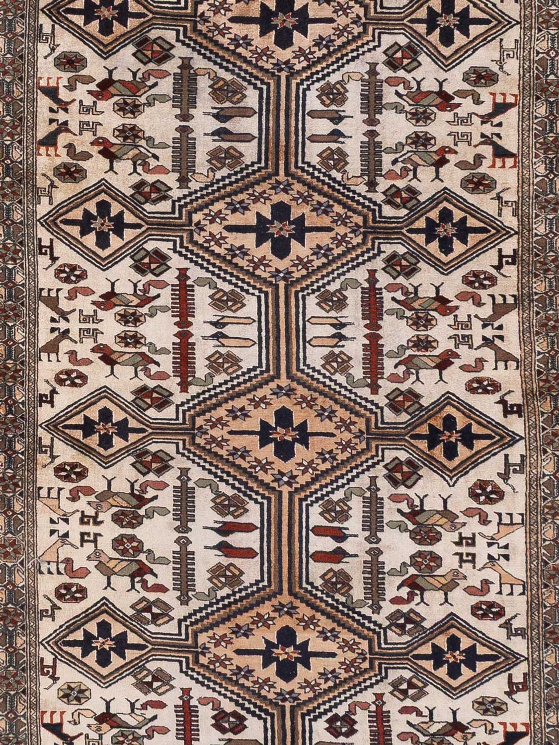 Kelimský koberec - Orientální - 304 x 90 cm - karamelová