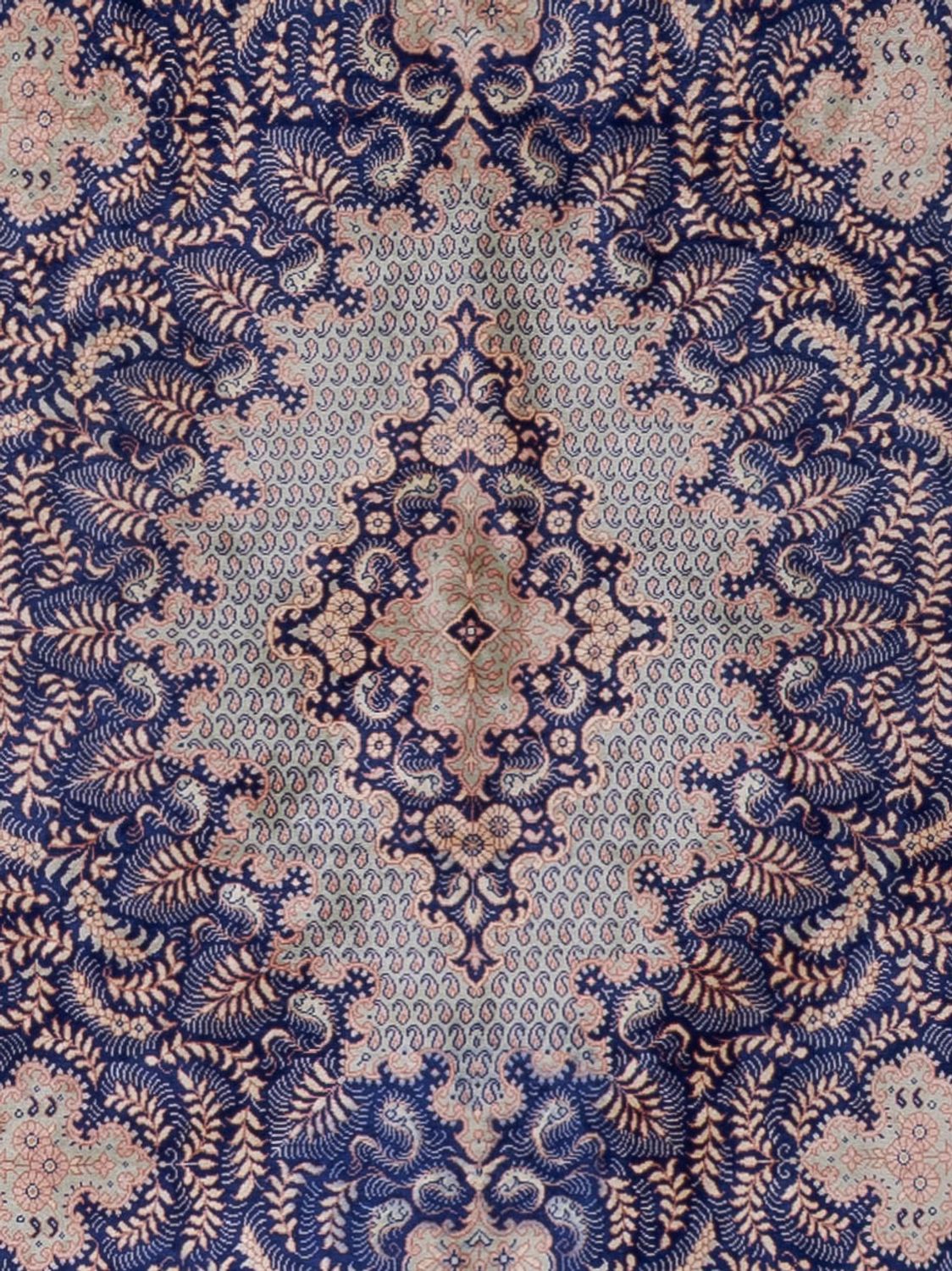 Hedvábný koberec - Ghom Silk - Premium - 150 x 96 cm - karamelová