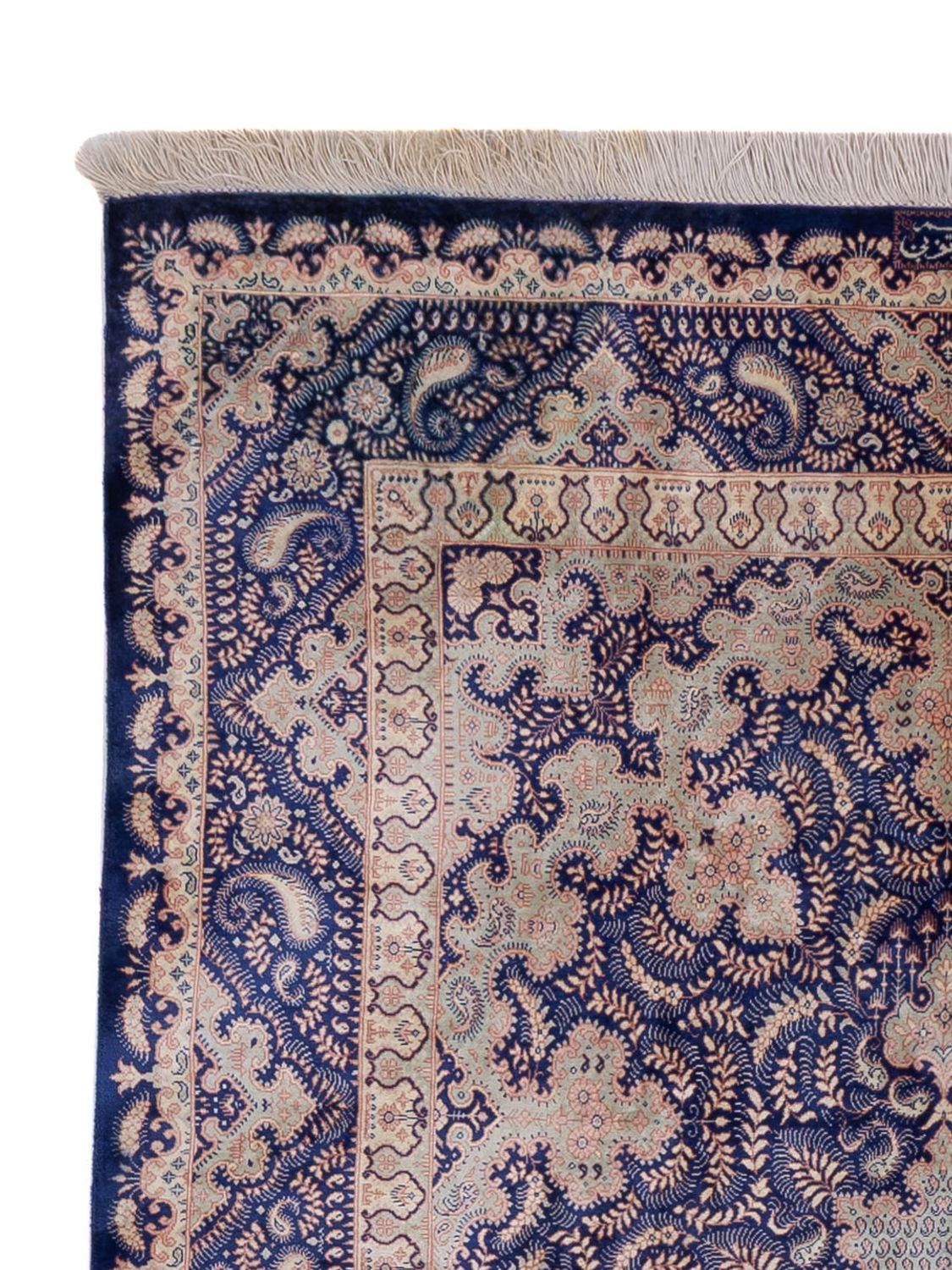 Hedvábný koberec - Ghom Silk - Premium - 150 x 96 cm - karamelová