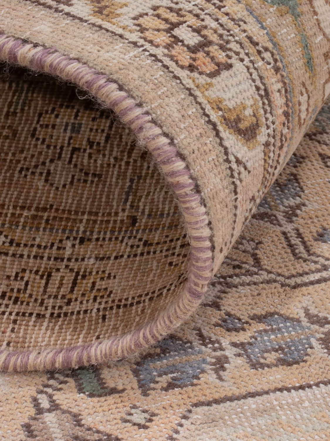 Vintage koberec - 305 x 199 cm - karamelová