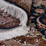 Perský koberec - Tabríz - Královský kulatý  - 200 x 200 cm - černá zelená